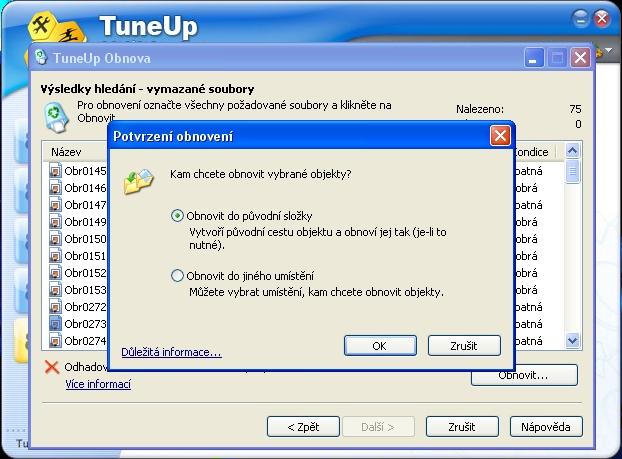 TuneUp Obnova a destrukce souborů - $uch@rC – www.casopis-oci.xf.cz
