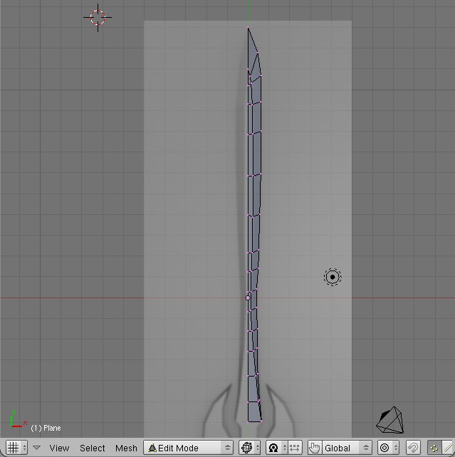 Blender aneb 3D studio zdarma – Modelování v Blenderu – Modelování meče
